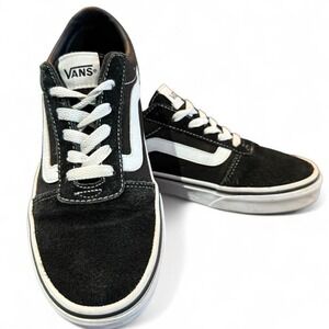 VANS OLD‎ SKOOL SKATER SHOES UNISEX BLACK WHITE LADIES 7